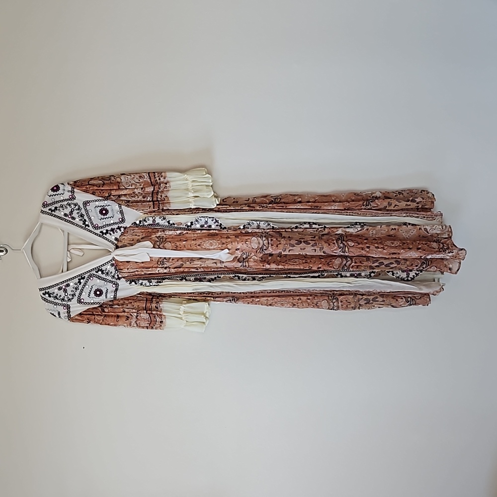 ♦️RARE♦️Free People Marigold Maxi Jumpsuit, Size XS FIRM PRICE - Picture 5 of 16
